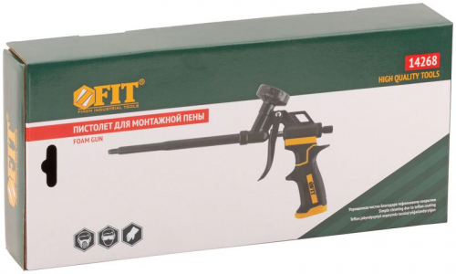 Пистолет для монтажной пены профи тефлоновое покрытие FIT 14268 фото 3 Пистолет для монтажной пены профи тефлоновое покрытие FIT 14268 фото 3