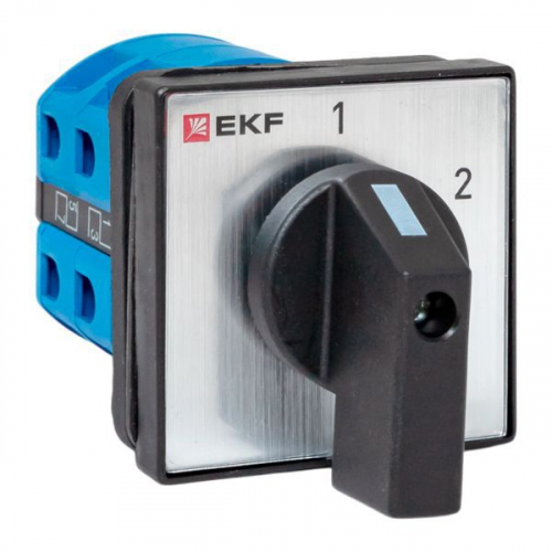Переключатель кулачковый ПК-1-52 2п 25А "1-2" IP65 EKF pk-1-52-25-65 Переключатель кулачковый ПК-1-52 2п 25А "1-2" IP65 EKF pk-1-52-25-65
