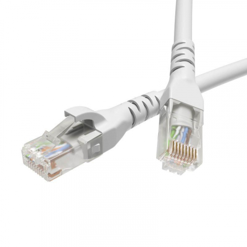 Патч-корд кат.5E U/UTP неэкранир. 4х2 LSZH 0.5м бел. DKC RN5EUU4505WH