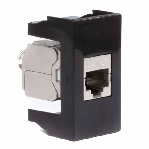 Розетка компьютерная 1-м 1мод. Viva RJ45 кат.5E экранир. черн. DKC 45248 фото 2