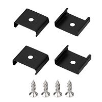 Держатель SL-MINI-15 BLACK металл (комплект) Arlight 049450