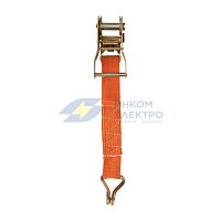 Стяжка для груза 10х0.038м багажная с крюками с храповым механизмом Rexant 80-0243