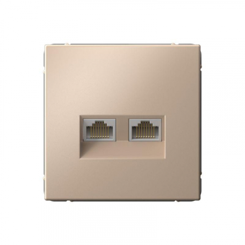 Розетка двойная компьютерная ArtGallery RJ45+RJ45 кат. 6A механизм песочн. SE GAL001288 Розетка двойная компьютерная ArtGallery RJ45+RJ45 кат. 6A механизм песочн. SE GAL001288