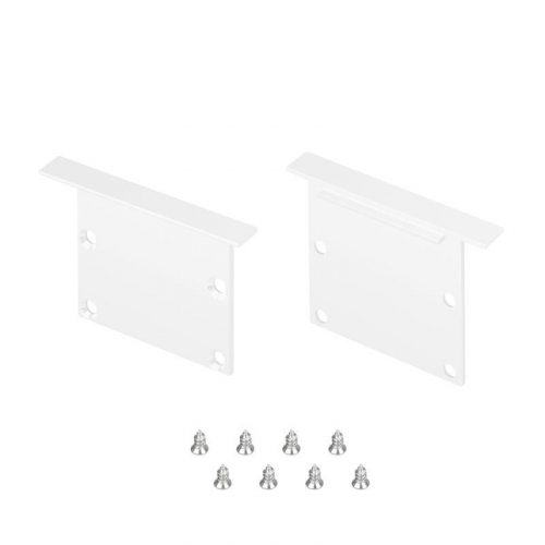 Заглушка LINIA49-F-S WHITE глухая металл (комплект) Arlight 041882 Заглушка LINIA49-F-S WHITE глухая металл (комплект) Arlight 041882