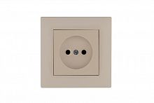 Розетка 1-м Karea RIZZ без заземл. крем Makel 88010022