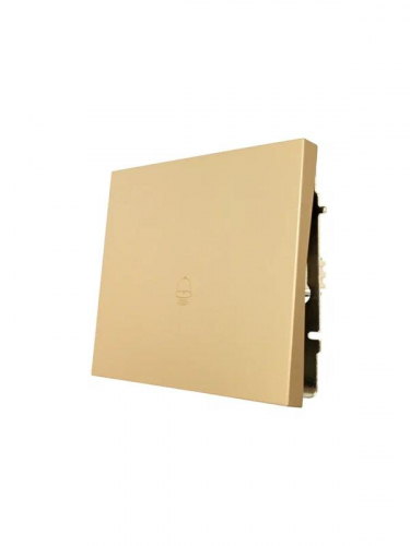 Кнопка звонка СП ZIMA IP20 безвинт. зажим зол. LEZARD 704-3688-103QC фото 2 Кнопка звонка СП ZIMA IP20 безвинт. зажим зол. LEZARD 704-3688-103QC фото 2