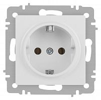 Розетка 1-м СП Accent 6-202-01М 16А IP20 250В 2P+E Schuko бел. матов. Intro Б0063681
