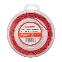 Трубка термоусадочная ТУТ нг 8.0/4.0 красн. ролик 2.44м Rexant 29-0044
