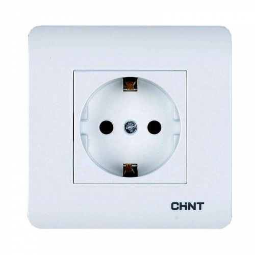 Розетка с заземляющим контактом 16А 250В CHINT 715389 Розетка с заземляющим контактом 16А 250В CHINT 715389