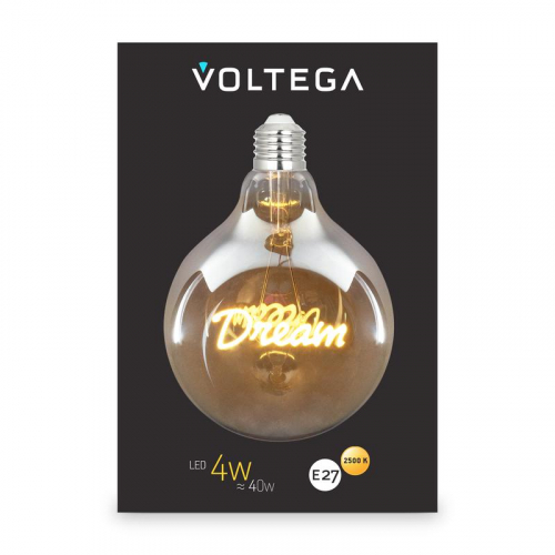 Лампа светодиодная Loft Led G125 4Вт 2500К E27 Voltega 8552 фото 5 Лампа светодиодная Loft Led G125 4Вт 2500К E27 Voltega 8552 фото 5