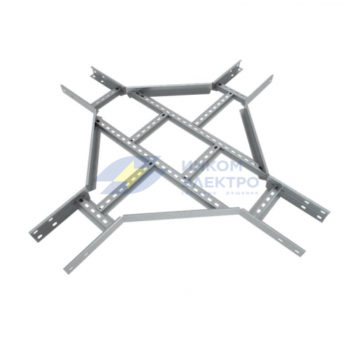 Ответвитель для лотка Х-образ. лестн. 150х100 сталь 1.5мм &amp;quot;БЫСТРЫЙ МОНТАЖ&amp;quot; LXDS100-150-1.5 КМ LO12106