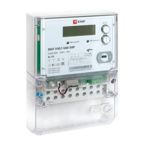 Счетчик Skat 315E/1-5(60) SIRP 3ф EKF 31501R Счетчик Skat 315E/1-5(60) SIRP 3ф EKF 31501R