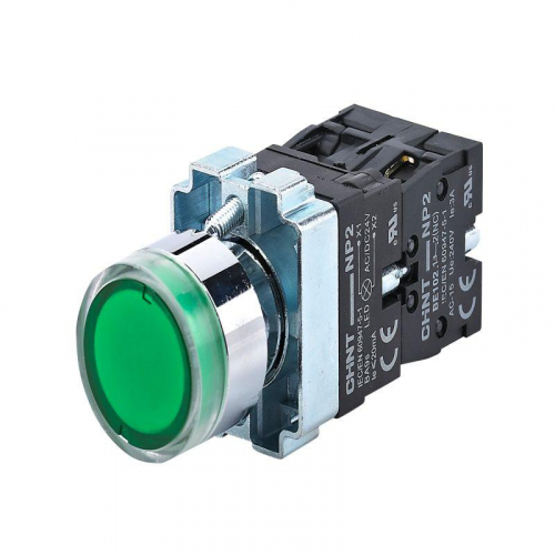 Кнопка управления NP2-BW3365 плоская 1НО+1НЗ AC/DC230В (LED) IP40 (R) зел. CHINT 574365 Кнопка управления NP2-BW3365 плоская 1НО+1НЗ AC/DC230В (LED) IP40 (R) зел. CHINT 574365