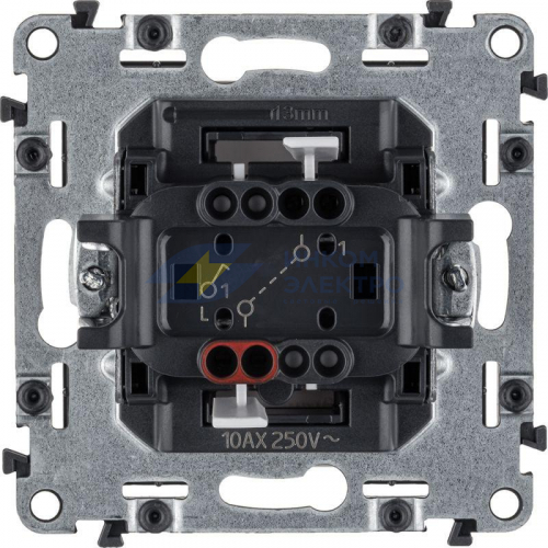 Выключатель 1-кл. СП Valena Life 10А IP20 250В 10AX с лицев. панелью безвинтов. зажимы механизм бел. Leg 752401 фото 3