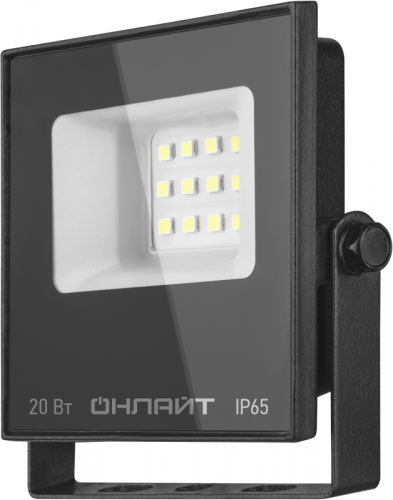 Прожектор светодиодный 90 844 OFL-03-20-6.5K-BL-IP65-LED 20Вт IP65 6500К 1600лм черн. ОНЛАЙТ 90844 Прожектор светодиодный 90 844 OFL-03-20-6.5K-BL-IP65-LED 20Вт IP65 6500К 1600лм черн. ОНЛАЙТ 90844