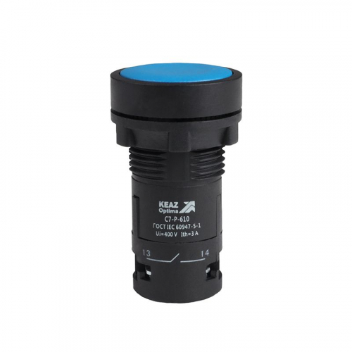 Кнопка OptiSignal Compact D22 С7-P-610 син. 1НО XB7NA61 КЭАЗ 362035 Кнопка OptiSignal Compact D22 С7-P-610 син. 1НО XB7NA61 КЭАЗ 362035