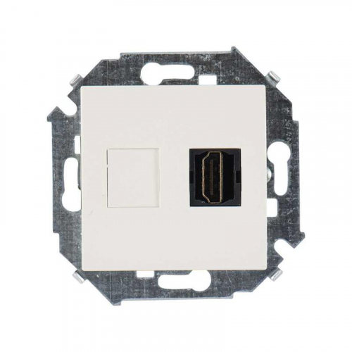 Розетка аудио/видео HDMI СП Simon 15 механизм сл. кость Simon 1591407-031 Розетка аудио/видео HDMI СП Simon 15 механизм сл. кость Simon 1591407-031