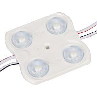 Модуль герметичный CRAFT-2835-4-12V Warm 170deg (45х43мм 1.6Вт IP65) закрыт. (уп.100шт) Arlight 029682(1)