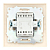 Выключатель 2-кл. СП Валенсия 10А IP20 с индикатором крем. PROxima EKF EWV10-123-20