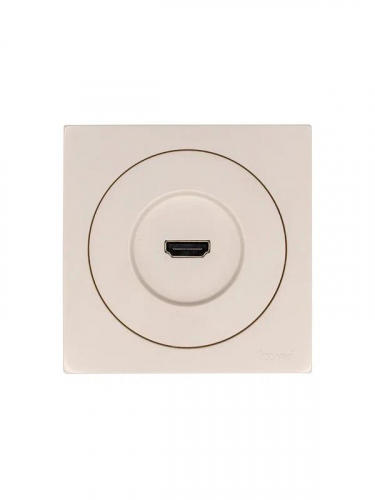 Розетка HDMI 1-м СП OSEN механизм сл. кость LEZARD 743-9088-203 фото 3
