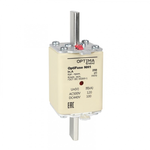 Вставка плавкая OptiFuse NH1-100-gG-УХЛ3 КЭАЗ 374942