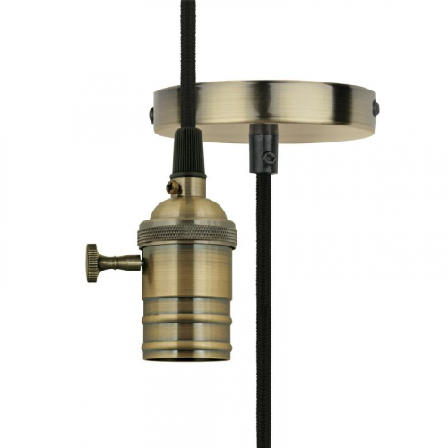 Патрон декоративный DLC-V-S24K/E27 TS/1M/BL BRONZE Vintage провод 1м и крепление выкл. поворотный. Uniel UL-00004500 Патрон декоративный DLC-V-S24K/E27 TS/1M/BL BRONZE Vintage провод 1м и крепление выкл. поворотный. Uniel UL-00004500