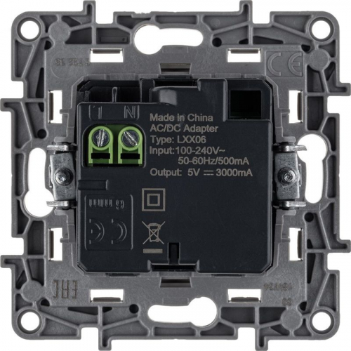 Устройство зарядное Etika с 2-мя USB разъемами C и C 240В/5В 3000мА бел. IEK 672235 фото 3 Устройство зарядное Etika с 2-мя USB разъемами C и C 240В/5В 3000мА бел. IEK 672235 фото 3