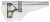 Угольник 300мм с уровнем FIT 19703