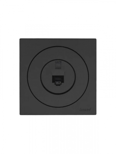 Розетка компьютерная СП OSEN RJ45 кат.6 механизм черн. бархат LEZARD 743-4288-140 фото 3