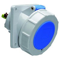 Розетка встраиваемая 16А 3п 6ч 230В IP67 наклонная 85х85 Quick Connect Bals 12813