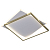 Светильник светодиодный Lima CLL-1-82-RC WH +GD 82Вт 3000К-6000К 500х500х55 с пультом ДУ бел./зол. Эра Б0069755