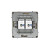 Розетка компьютерная 2-м KANT RJ45 кат.6A без шторки ванильн. марципан DKC 7015674