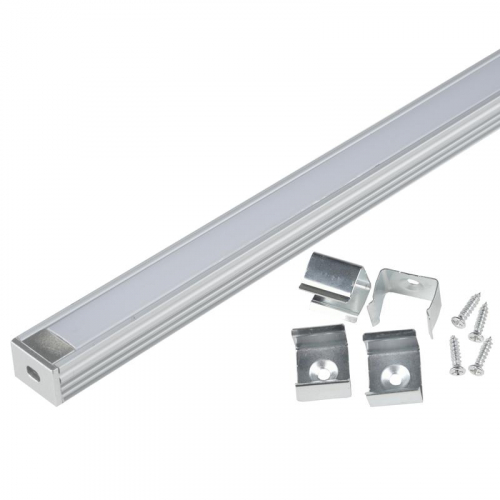 Профиль накладной UFE-K10 SILVER/FROZEN 200 POLYBAG L2000 матов. рассеив. в комплекте: 2 заглушки; 4 крепежа алюм. Uniel UL-00005029 Профиль накладной UFE-K10 SILVER/FROZEN 200 POLYBAG L2000 матов. рассеив. в комплекте: 2 заглушки; 4 крепежа алюм. Uniel UL-00005029
