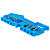 Колодка клеммная ST-4 41А 4 вывода пружинная син. EKF plc-jxb-st-4-4-blue