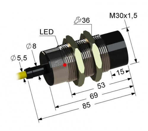Выключатель бесконтактный PS2-30M85-15N84-Z (ВБ2.30М.85.15.8.2.Z ВБ2.30М.85.15.8.4.Z) МЕГА-К A8010-79689391