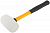 Киянка 60мм 450г фибергласовая ручка резинов. бел. FIT 45503
