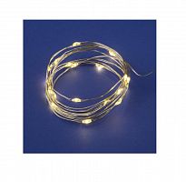 Гирлянда LED на батарейках ULD-S0200-020/SСB/2AA WARM WHITE IP20 DEW 2AA (не в/к) "Роса" 2м 20 диодов тепл. бел. провод медн. Uniel UL-00007183