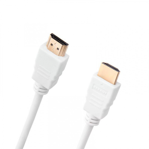 Кабель HDMI - HDMI 1.4 1.5м Gold бел. Rexant 17-6203-1 фото 2 Кабель HDMI - HDMI 1.4 1.5м Gold бел. Rexant 17-6203-1 фото 2