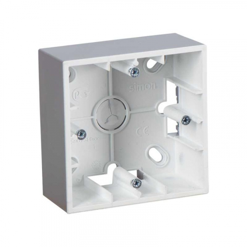 Коробка установочная ОП 1-м Simon15 алюм. 1590751-033 Коробка установочная ОП 1-м Simon15 алюм. 1590751-033