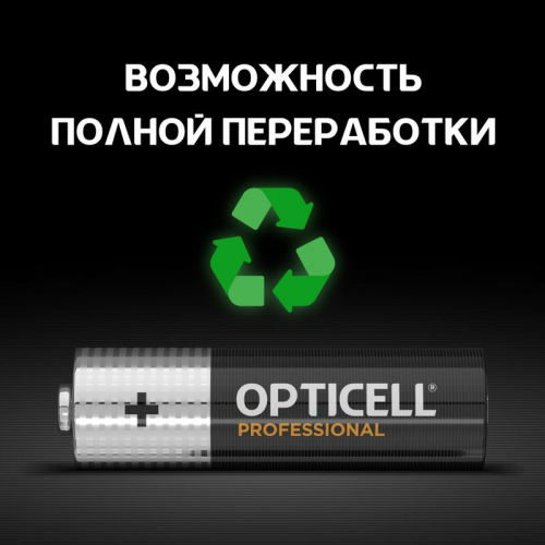 Элемент питания алкалиновый AA/LR6 (блист. 12шт) Professional Opticell 5052005/6052005 фото 6