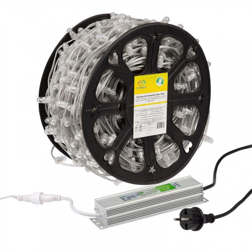Гирлянда светодиодная "LED ClipLight" шаг 15см 665LED тепл. бел. 80Вт 12В IP65 провод ПВХ прозр. (уп.100м) Neon-Night 325-156 фото 7 Гирлянда светодиодная "LED ClipLight" шаг 15см 665LED тепл. бел. 80Вт 12В IP65 провод ПВХ прозр. (уп.100м) Neon-Night 325-156 фото 7