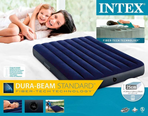 Кровать надувная Full Classic Downy Bed 137х191х25см F (64758) INTEX 6941057412450 фото 5