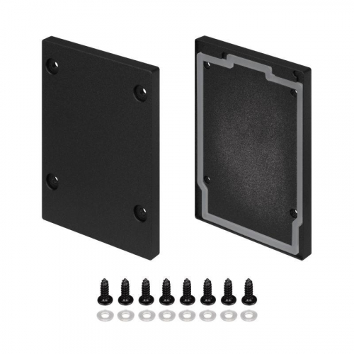 Заглушка IP-LINE-5475 BLACK глухая метал. черн. (комплект) Arlight 055283