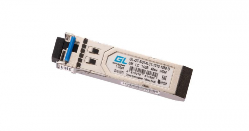 Модуль SFP WDM 1.25Гбит/с одно волокно SM LC Tx:1310/Rx:1550нм 14дБ DDM до 20км NIKOMAX GL-OT-SG14LC1-1310-1550-D Модуль SFP WDM 1.25Гбит/с одно волокно SM LC Tx:1310/Rx:1550нм 14дБ DDM до 20км NIKOMAX GL-OT-SG14LC1-1310-1550-D