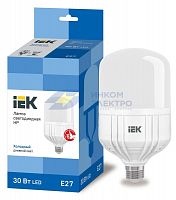 Лампа светодиодная HP 30Вт 230В 6500К E27 IEK LLE-HP-30-230-65-E27