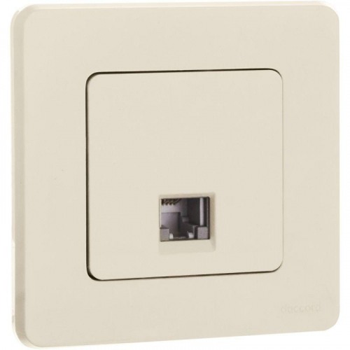 Розетка телефонная Inspiria RJ11 механизм сл. кость IEK 673821 фото 3