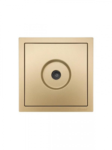 Розетка ТВ оконечная СП ZIMA IP20 зол. LEZARD 704-3688-130 фото 3