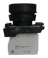 Выключатель кнопочный КМЕ 4220м УХЛ2 2но+0нз цилиндр IP65 черн. ЭлектротехникET011131