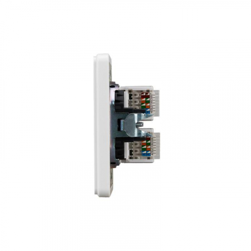 Розетка компьютерная 2-м СП ROUND RJ45 + RJ45 кат.6 IP20 перламутр Kranz KR-78-0725-1 фото 2 Розетка компьютерная 2-м СП ROUND RJ45 + RJ45 кат.6 IP20 перламутр Kranz KR-78-0725-1 фото 2