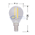 Лампа светодиодная филаментная 7.5Вт GL45 шар прозрачная 4000К нейтр. бел. E14 600лм Rexant 604-122